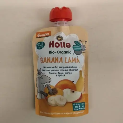 [7640161877214] Smoothie Plàtan, Poma, Mànec i Albercoc 100g - Holle