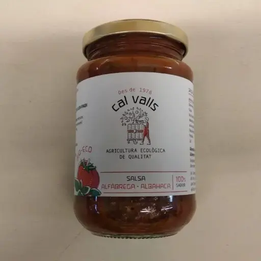 [8427406045626] Salsa Tomata Alfàbrega 350g- Cal Valls