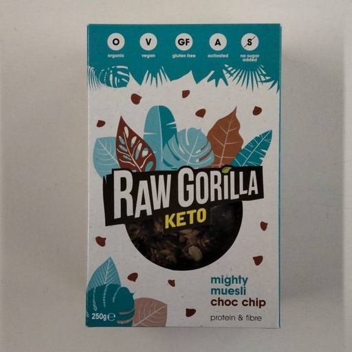 [748079726949] Super Muesli Choc Chip 250g - Raw Gorilla