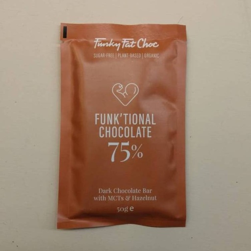 [8719326493473] Tauleta Avellana 75%  50g - Funky Fat Choc