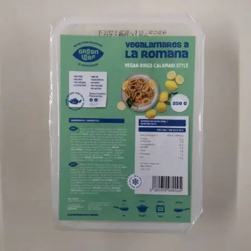 [8280919989005] Calamars Vegans Arrebossats 250g - Green Leaf