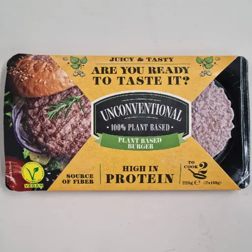 [8002670504026] Hamburguesa Vegetal 220g - Unconventional