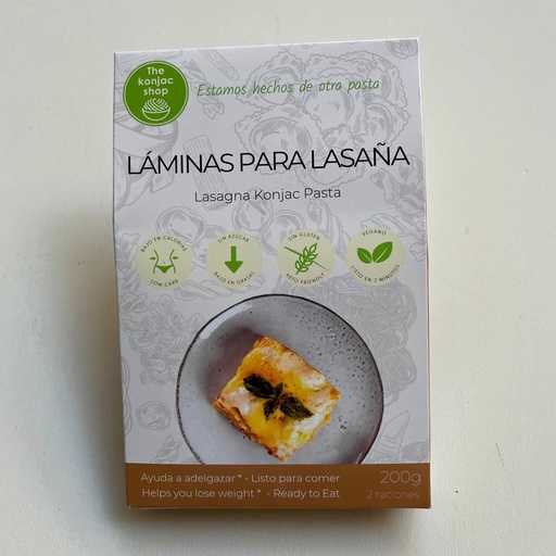[8437026851033] Làmines per a Lasanya Konjac 200g - The Konjac Shop