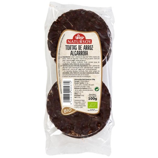 [8428159005370] Tortitas d'Arròs i Garrofa 100g - Natursoy