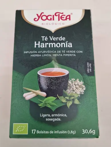 [4012824401907] Te Verd Harmonia 17 Bossetes - Yogi Tea