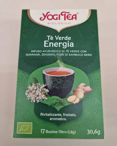 [4012824401952] Te Verd Energia 17 Bossetes - Yogi Tea