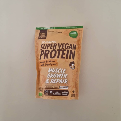 [5600872801948] Super Vegan Protein Cacauet i Maca 400g - Iswari
