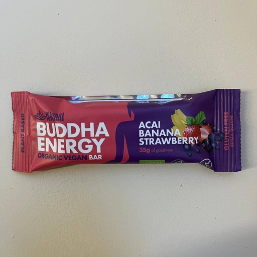 [5600317476939] Barreta Açai Banana 35g Buddha Energy - Iswari