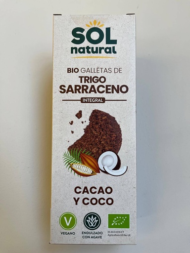 [8435037806646] Galetes de Blat Sarraí Cacau-Coco 175g - Sol Natural