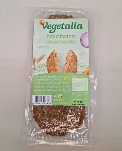 [8422791007686] Vegeburguer Seitán i Carbassa 160g - Vegetalia