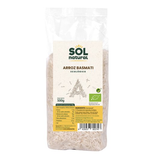 [8435037802747] Arròs Basmati Blanc 500g - Sol Natural