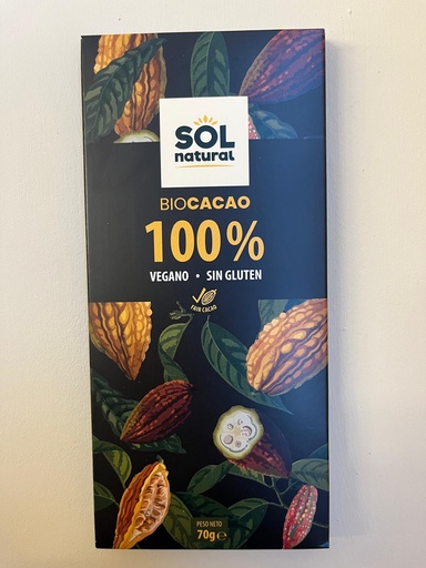 [8435037802037] Tauleta Cacau 100% - Sol Natural