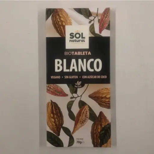 [8435037801979] Tauleta Xocolata Blanca 70g - Sol Natural