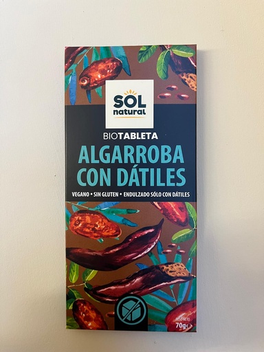 [8435037802464] Tauleta Garrofa amb Dàtils 70g - Sol Natural