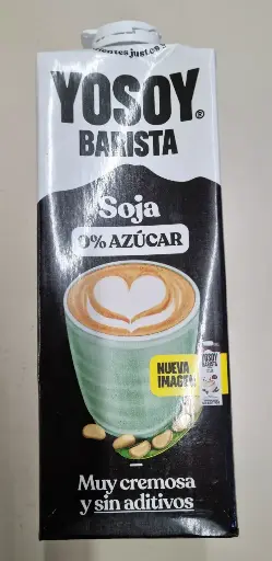 [8423352106381] Beguda de Soja Barista Sense Sucre 1L - Yosoy