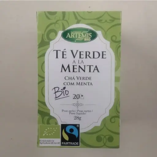 [8428201310483] Te Verd a La Menta 20 Bossetes - Artemis