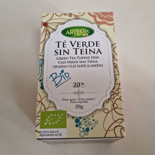 [8428201310674] Te Verd Sense Teïna 20 Bossetes - Artemis