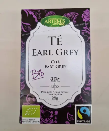 [8428201310476] Te Earl Grey 20 Bossetes - Artemis
