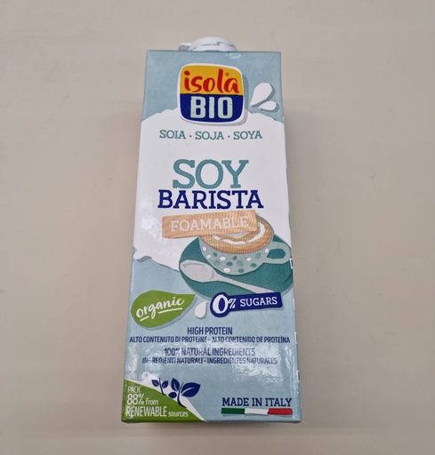 [8023678728290] Beguda Vegetal de Soja Barista 1L - Isola Bio