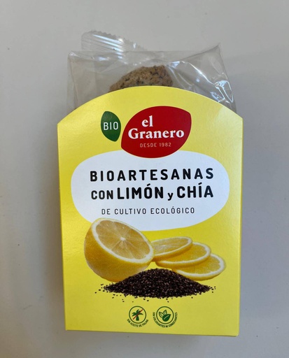 [8422584031096] Galetes Artesanes Llimona i Chia 250g - El Granero
