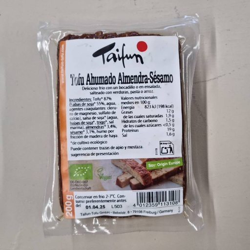 [4012359113108] Tofu Fumat Ametlla-Sèsam 200g - Taifun
