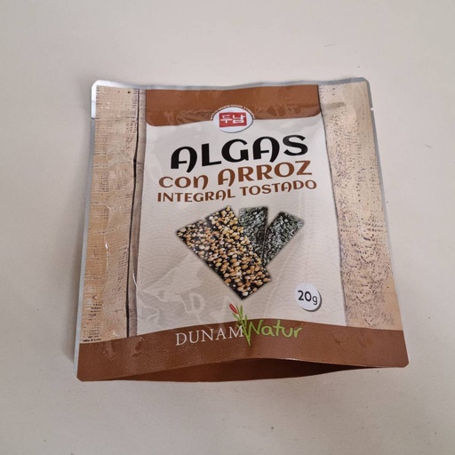 [8437019436186] Snack d'Algues amb Arròs Integral 20g - Dunam
